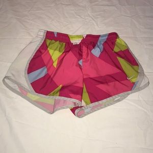 Nike Athletic Shorts with multicolor shape design